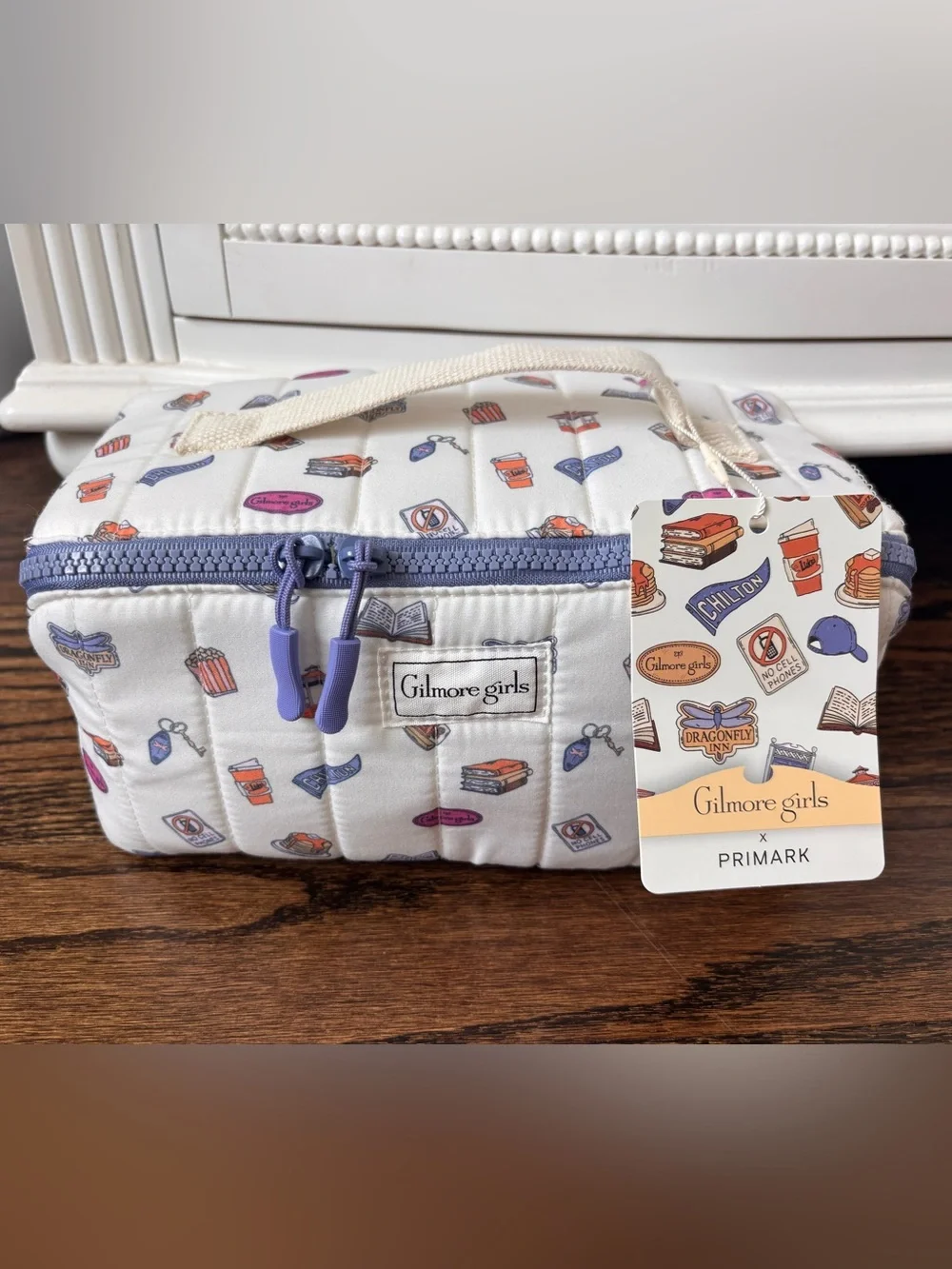 Primark Gilmore Girls White Cosmetic Bag Pouch Makeup Bag New with Tags